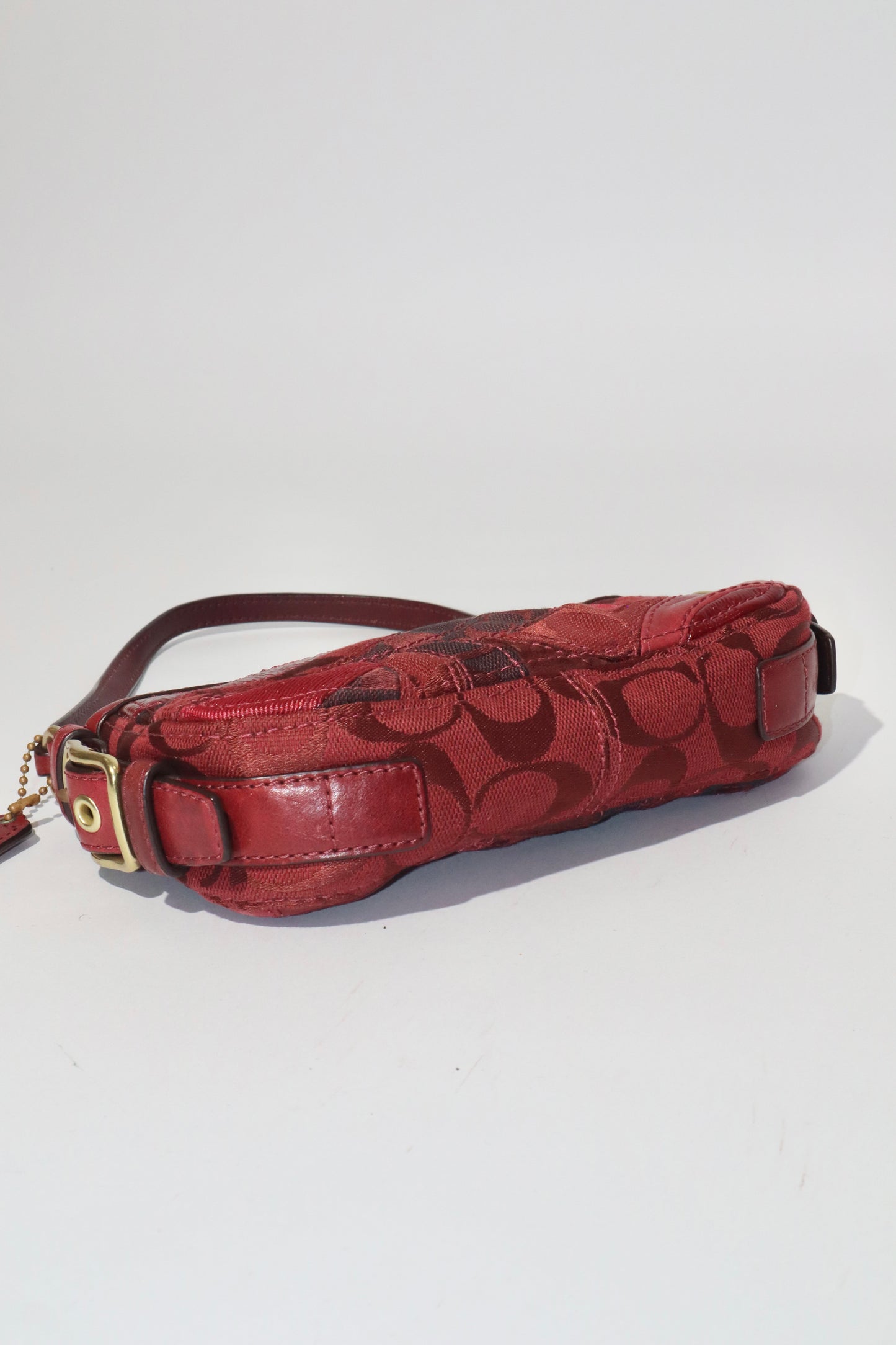Vintage Coach Demi Burgundy Patchwork Handbag - Girl Seazon