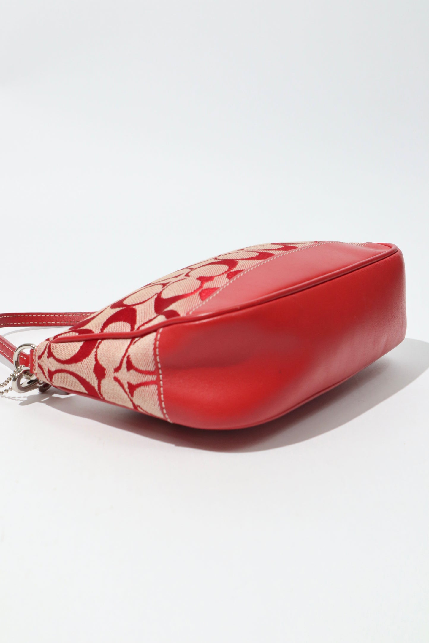 Coach Vintage 2001 Y2K Canvas Mini Pouch in Red - Girl Seazon