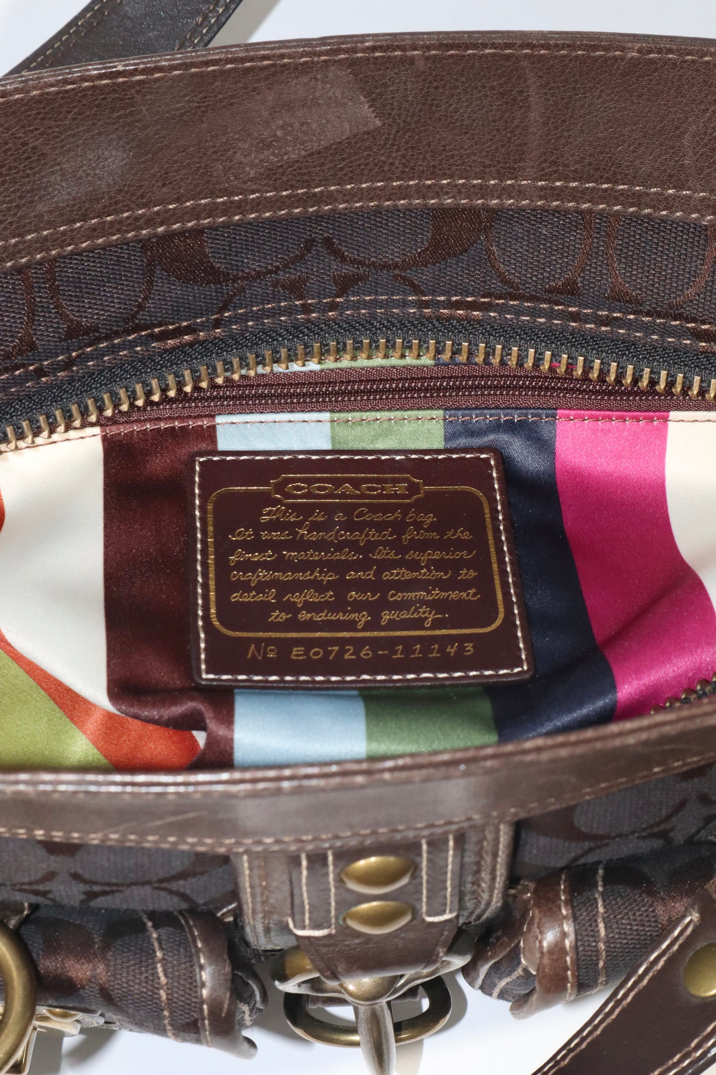 Coach Vintage 2007 Leather Satchel Gardenia in Brown - Girl Seazon