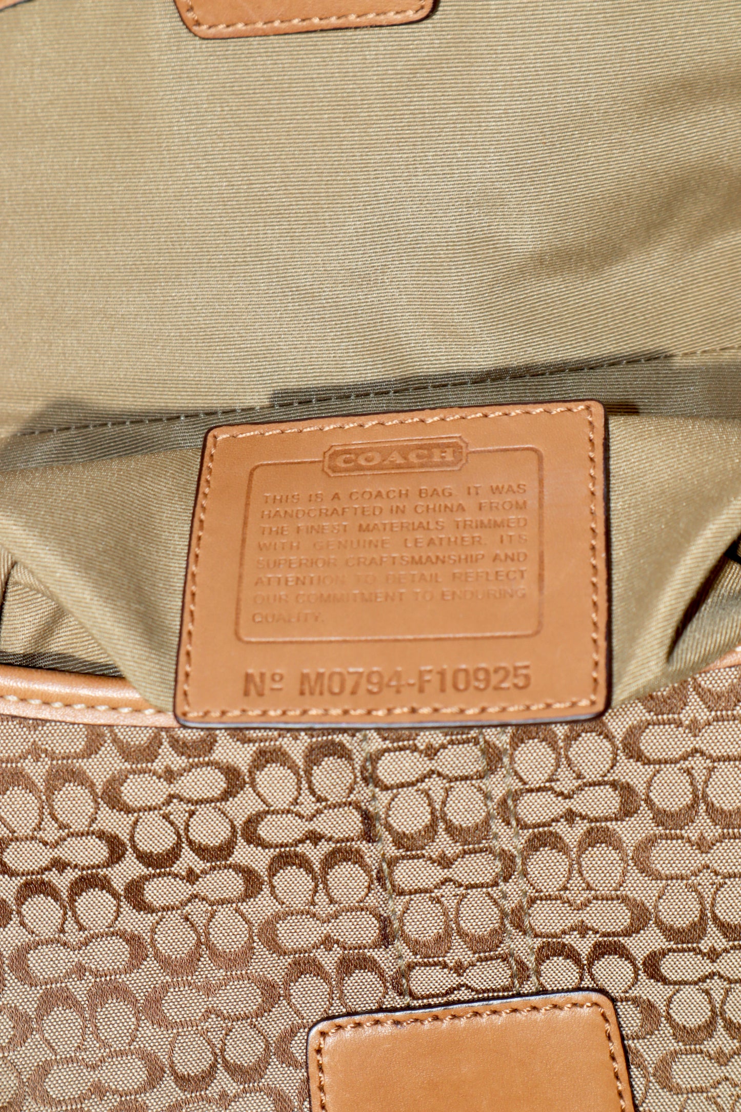 Vintage Coach 2007 Signature Soho Belt Shoulder Bag in Brown - Girl Seazon