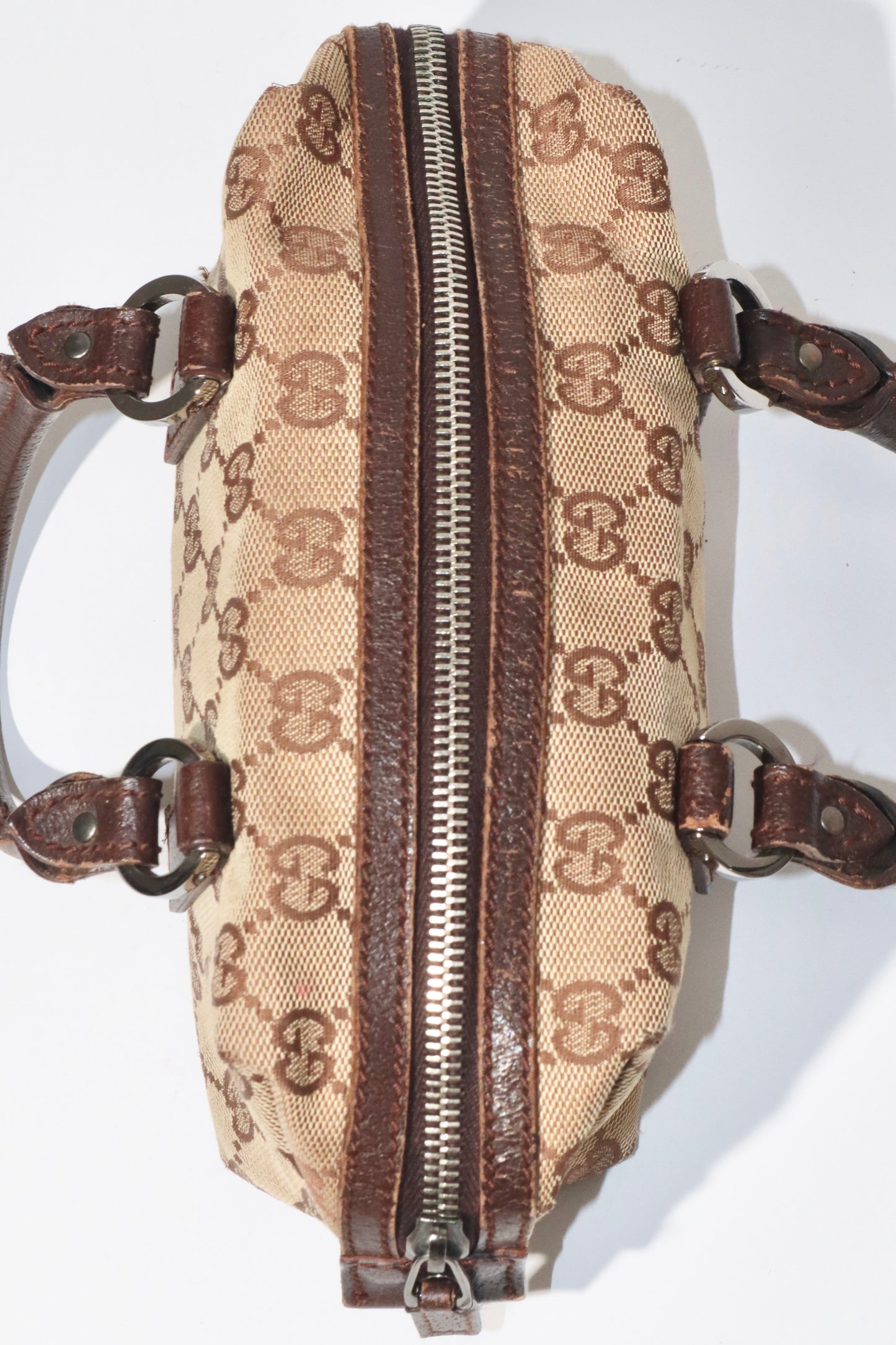 Gucci Vintage GG Canvas Mini Boston Bag - Girl Seazon