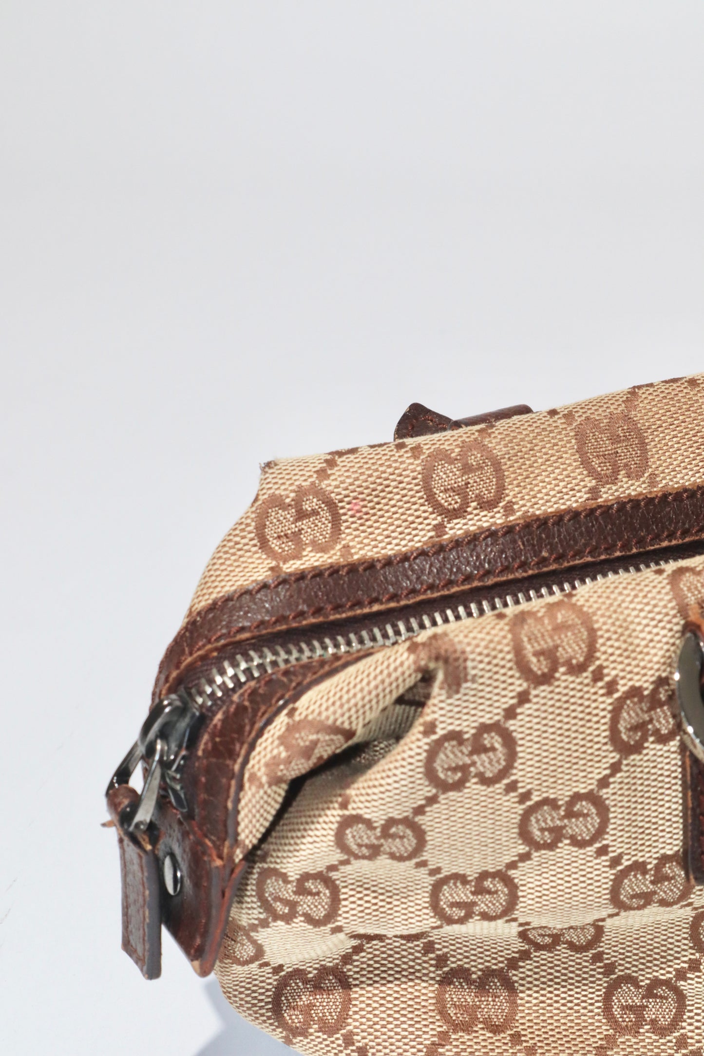 Gucci Vintage GG Canvas Mini Boston Bag - Girl Seazon