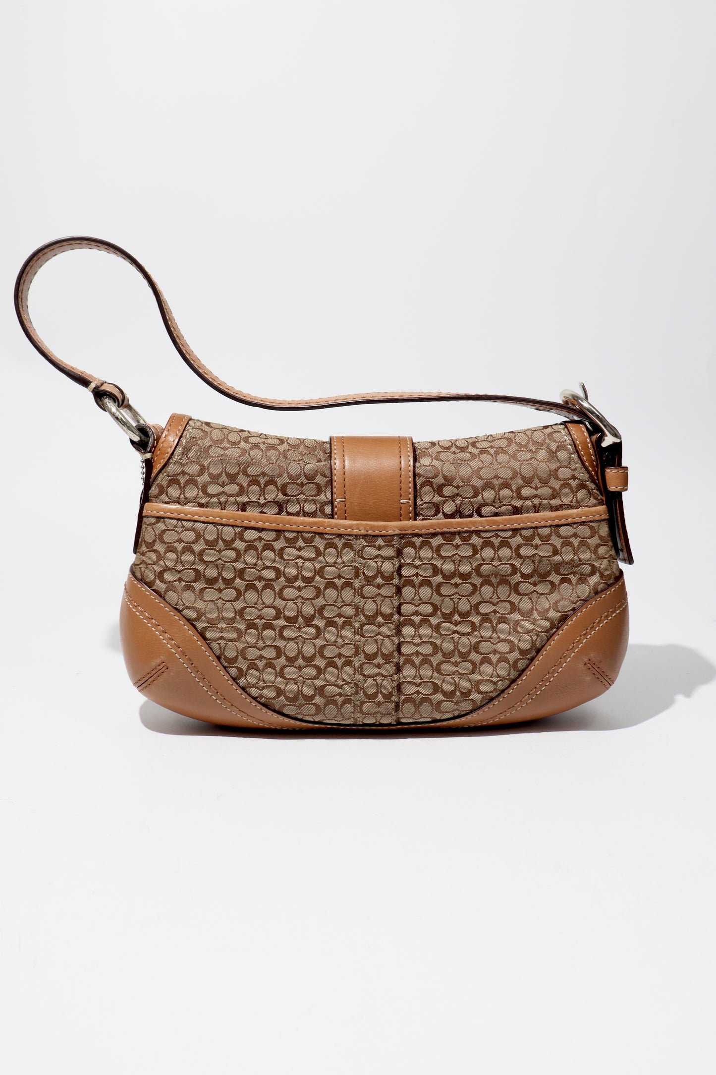 Vintage Coach 2007 Signature Soho Belt Shoulder Bag in Brown - Girl Seazon