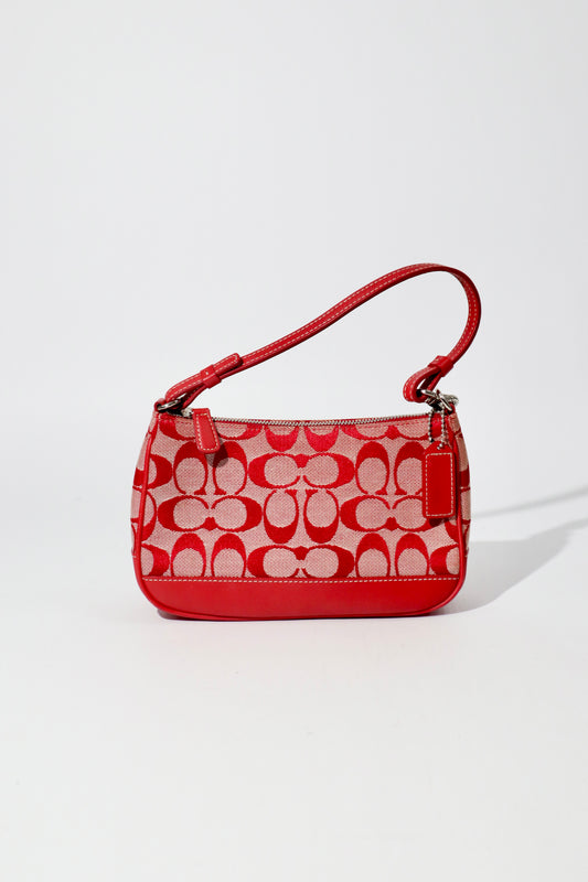 Coach Vintage 2001 Mini Pouch in Red
