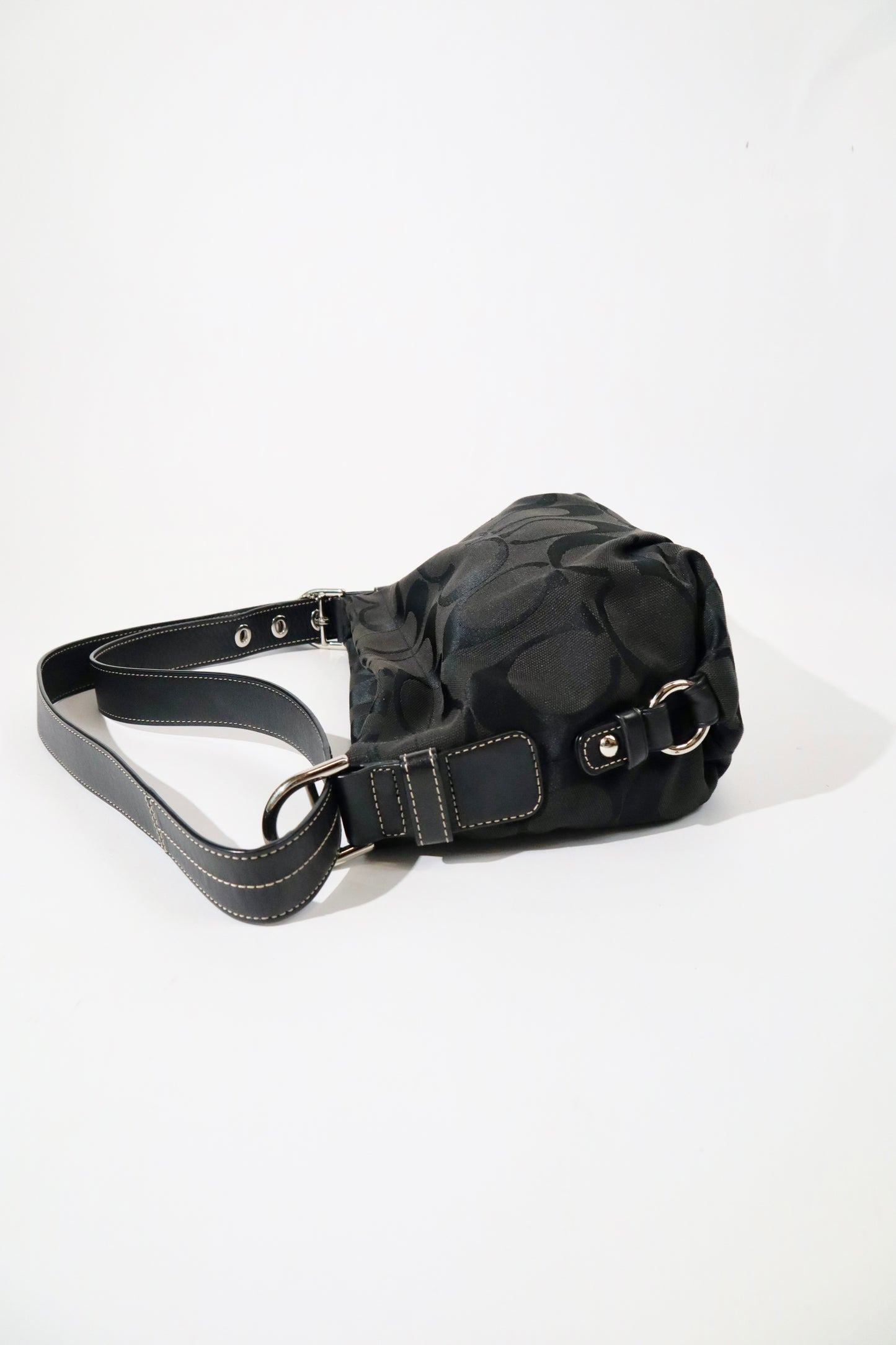 Coach Signature Canvas Crossbody Bag in Black