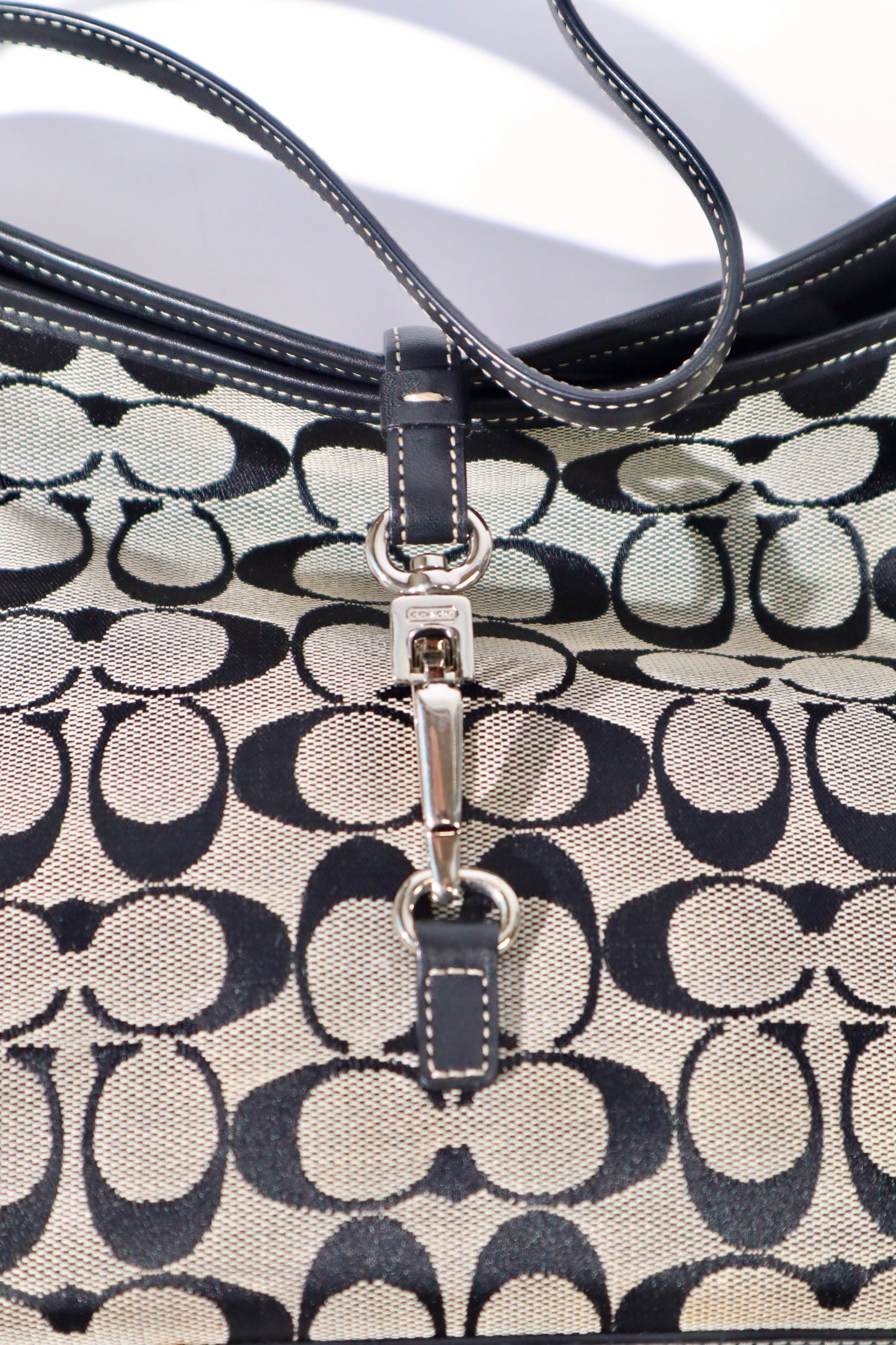 Vintage Coach Signature Hamptons Hobo Shoulder Bag (style 6845)