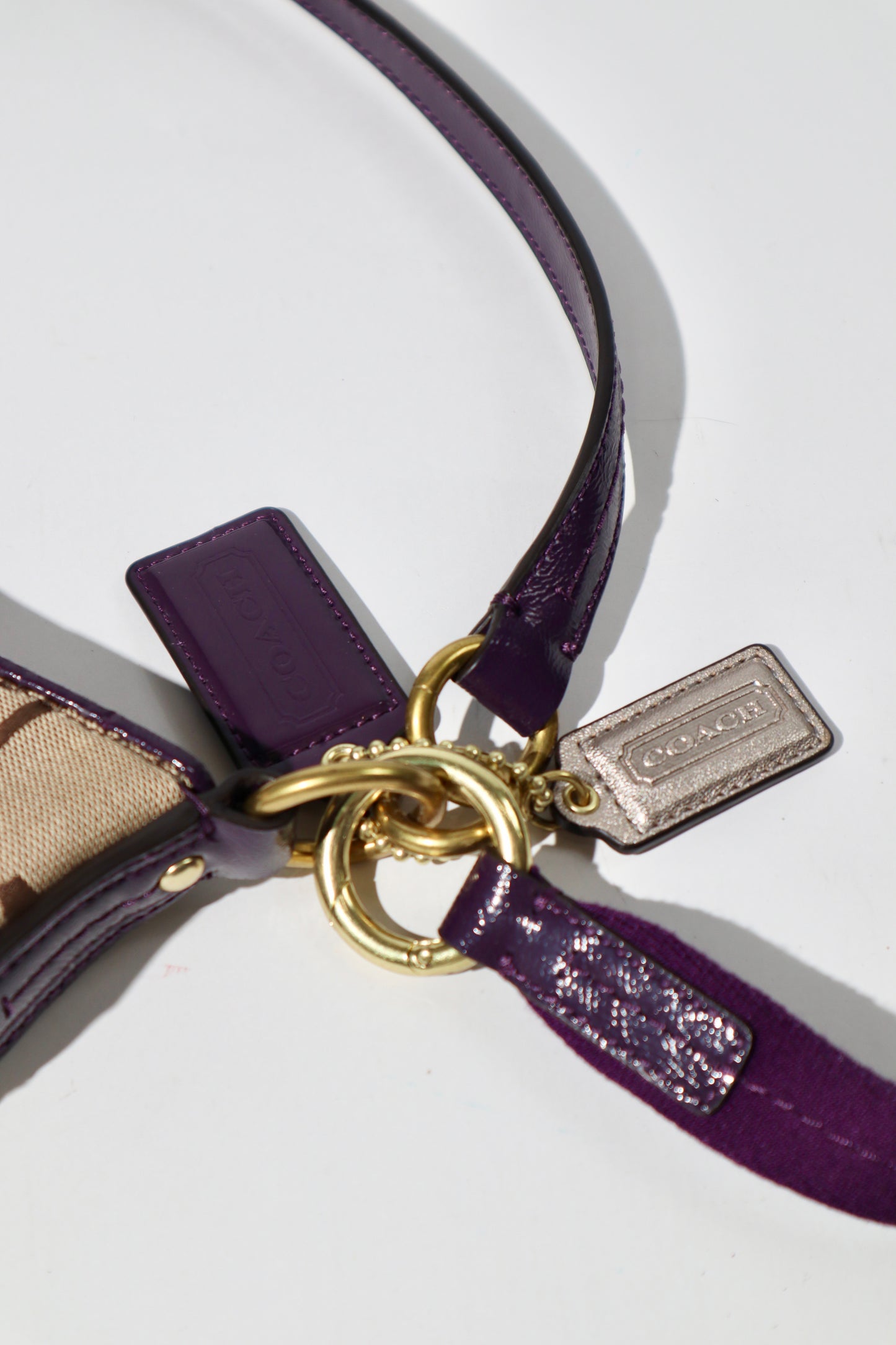 Coach 2 Way Bag in Purple (style F23544)