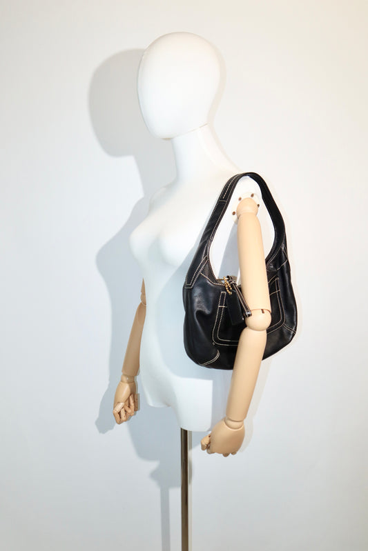 Coach Signature Ergo in with Turn-Lock in Black leather - 11283
