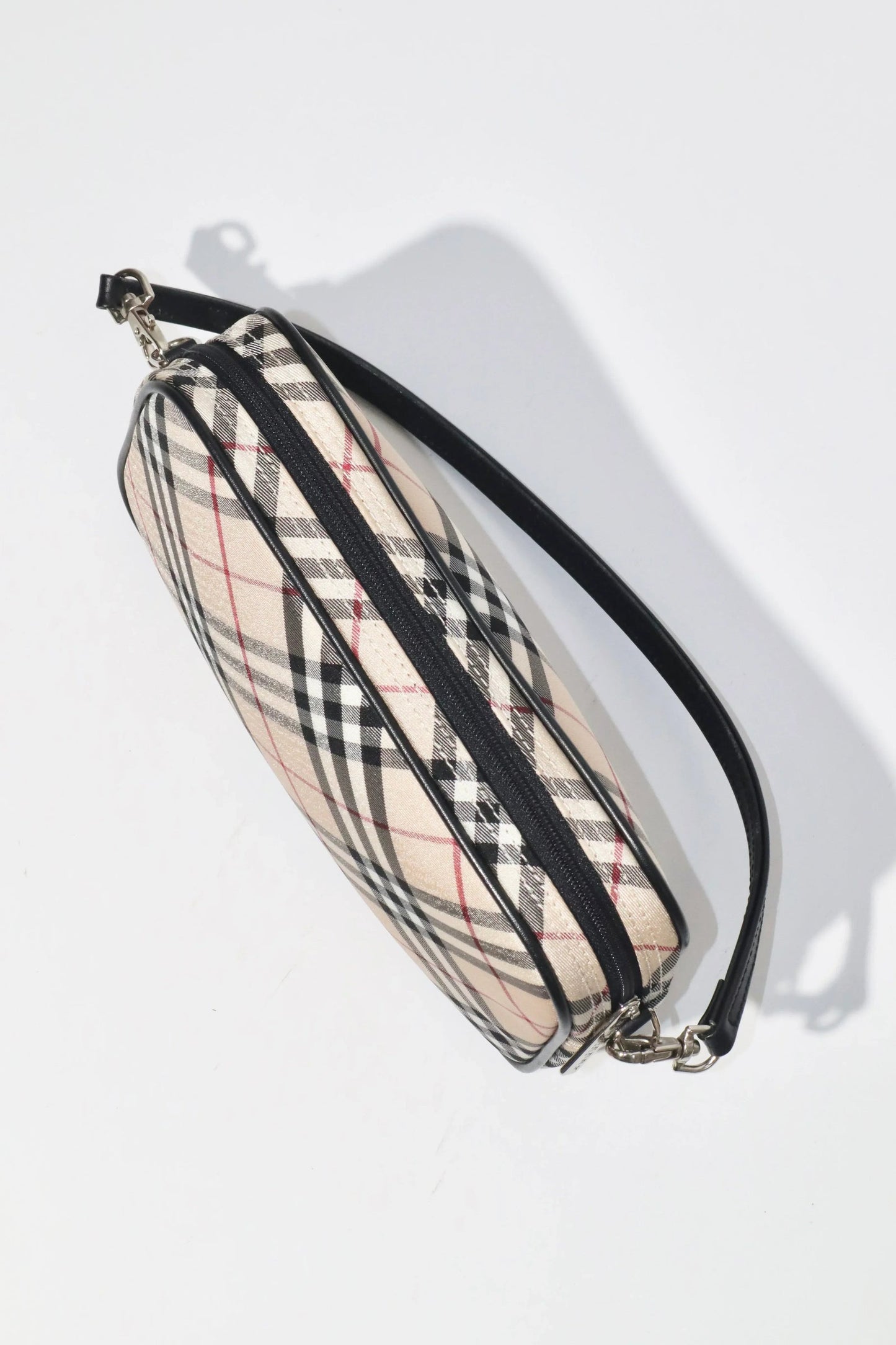 Vintage Burberry Nova Check clutch bag - beige check pattern