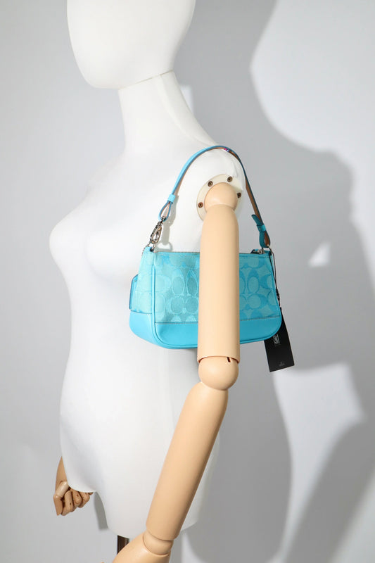 Coach 2004 Vintage Demi Mini Shoulder Bag in Blue - Girl Seazon