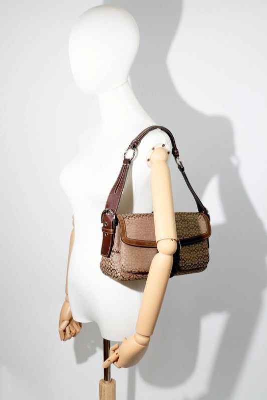 Coach 2005 Vintage Soho Buckle Shoulder Bag in Brown Suede - Girl Seazon