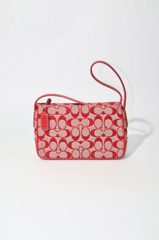 Coach Vintage 2001 Square Pouch in Red - Girl Seazon