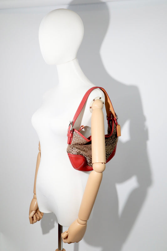 Coach Vintage 2003 Demi Pouch in Brown/Red - Girl Seazon