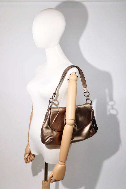 Coach Vintage 2011 Soho Metallic Bronze Shoulder Bag - Girl Seazon
