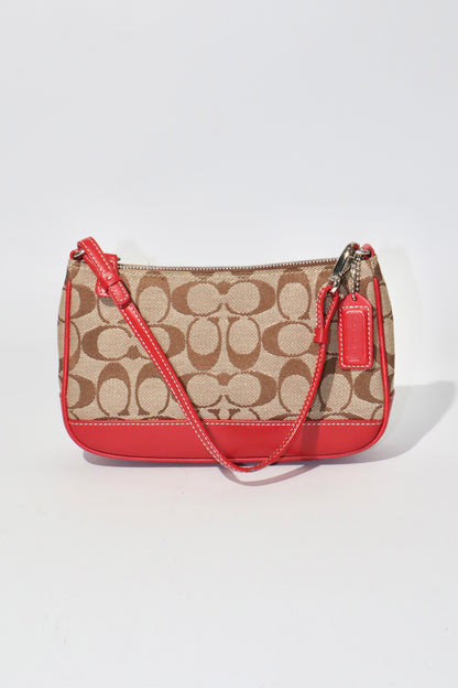 Coach Vintage 2003 Mini Pouch in Brown & Red - Girl Seazon