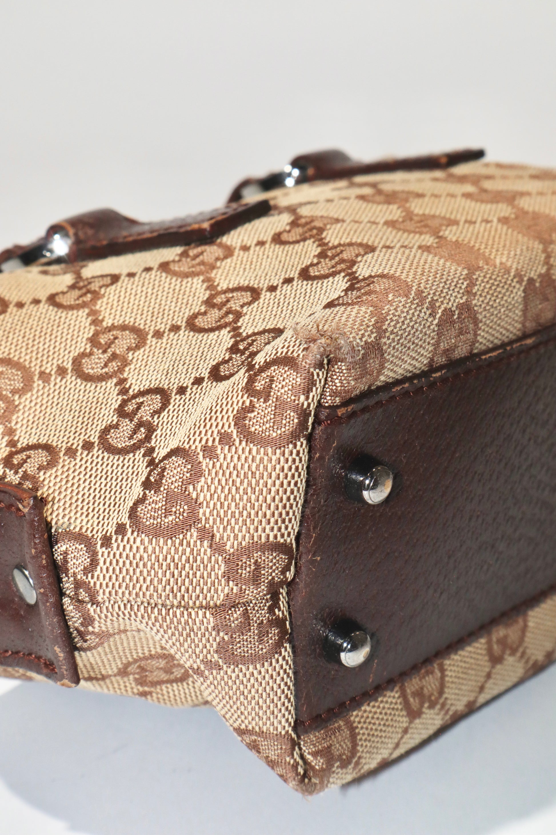 Gucci Vintage GG Canvas Mini Boston Bag - Girl Seazon