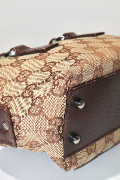 Gucci Vintage GG Canvas Mini Boston Bag - Girl Seazon