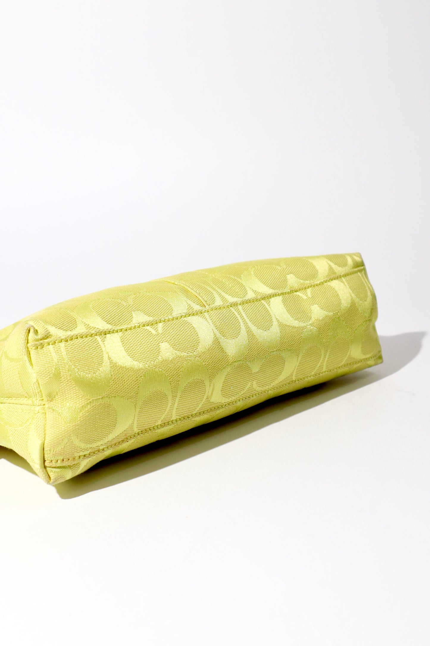 Coach Vintage Demi Baguette Shoulder Bag in Lime