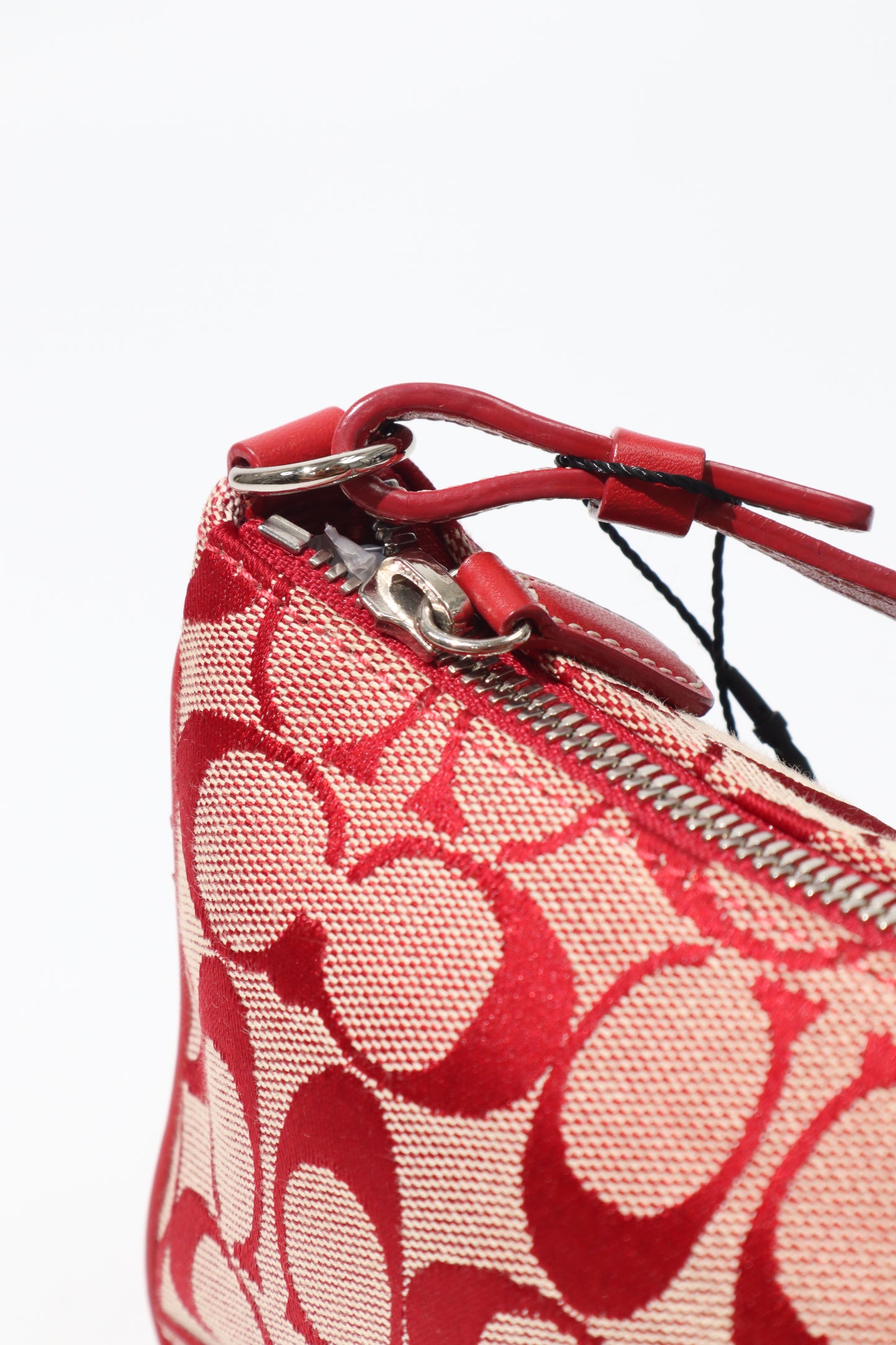 Coach Vintage 2001 Y2K Canvas Mini Pouch in Red - Girl Seazon