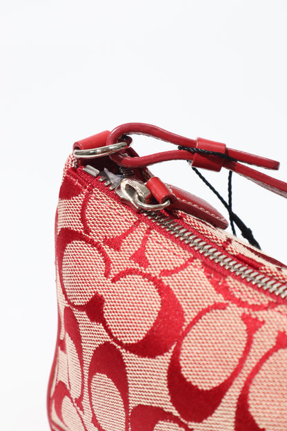 Coach Vintage 2001 Y2K Canvas Mini Pouch in Red - Girl Seazon