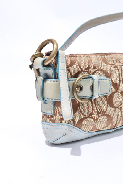 Vintage Coach 2005 Mini Belt Shoulder Bag in Light Blue - Girl Seazon
