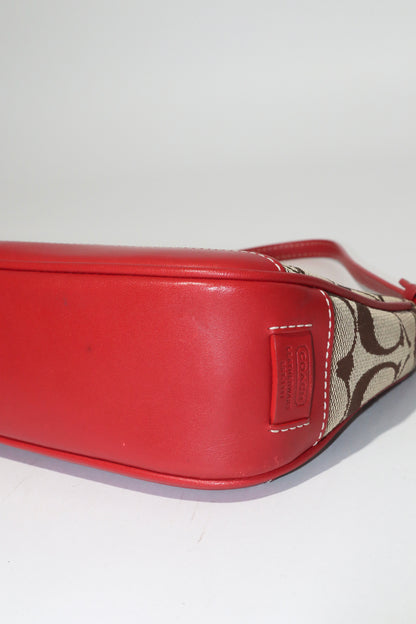 Coach Vintage 2003 Mini Pouch in Brown & Red - Girl Seazon