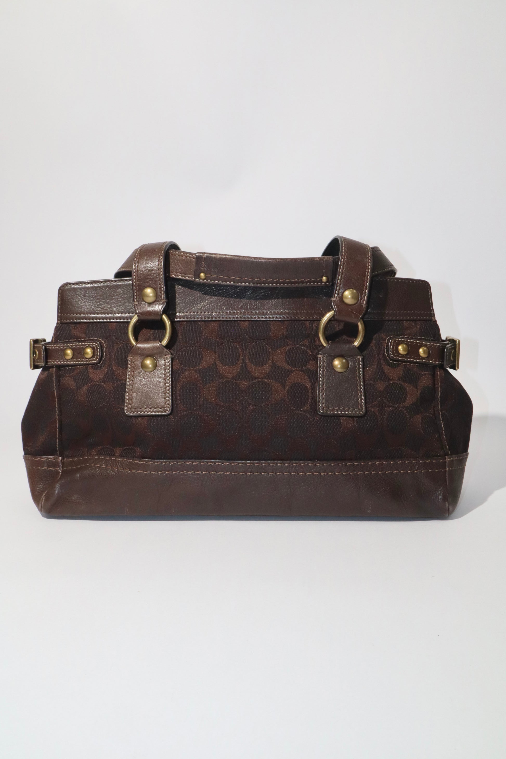 Coach Vintage 2007 Leather Satchel Gardenia in Brown - Girl Seazon