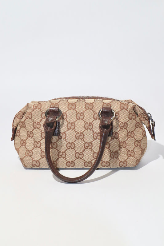 Gucci Vintage GG Canvas Mini Boston Bag - Girl Seazon