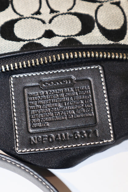 Coach Vintage 2004 Baguette Shoulder Bag in Black/Grey - 6371