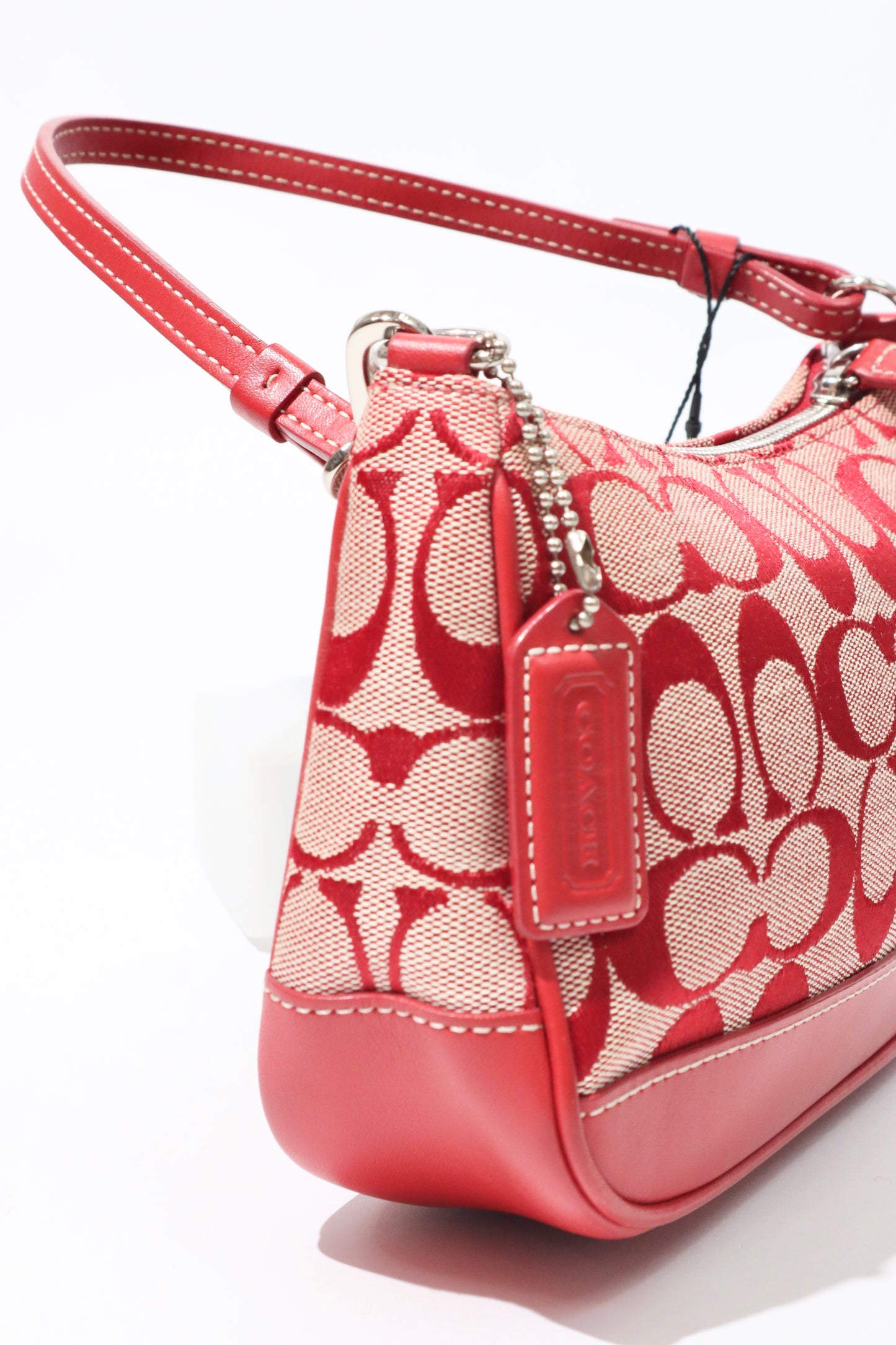 Coach Vintage 2001 Y2K Canvas Mini Pouch in Red - Girl Seazon
