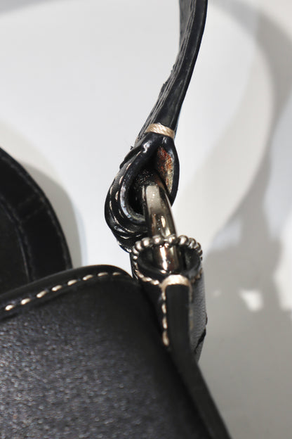 Coach 2008 Vintage Y2K Soho Leather Belt Shoulder Bag in Black Leather - Girl Seazon