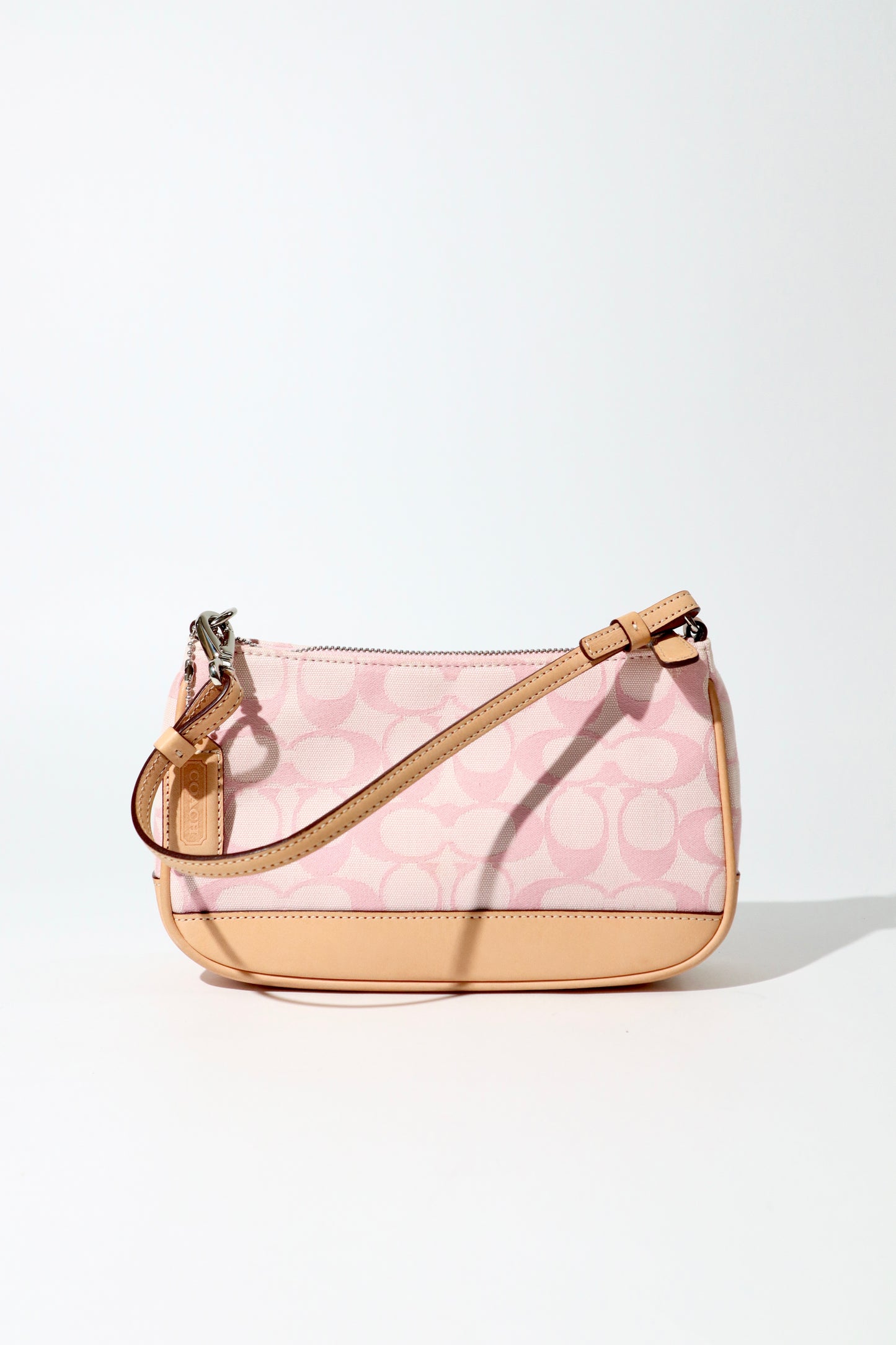 Coach Vintage 2002 Y2K Denim Mini Pouch in Pink 6094 (Rare Find)