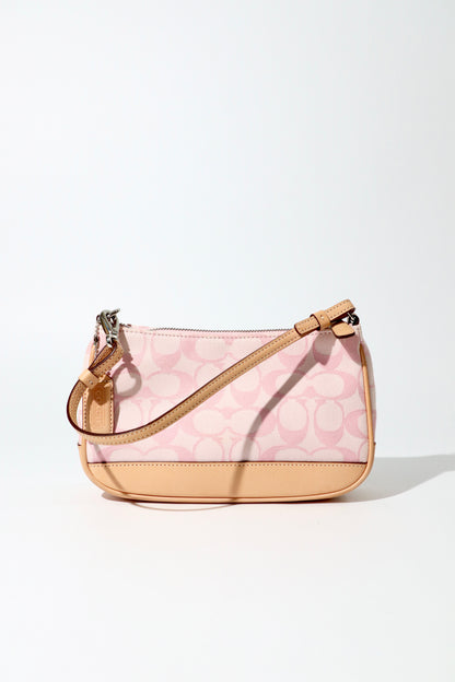 Coach Vintage 2002 Y2K Denim Mini Pouch in Pink 6094 (Rare Find)