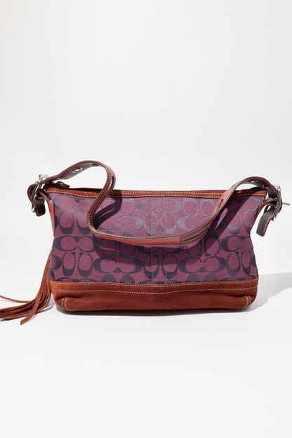 Coach 2004 Vintage Bucket Shoulder Bag in Plum - Girl Seazon