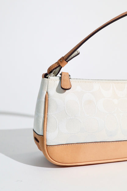 Coach Vintage 2004 Y2K Mini Pouch in White 6094 (Rare Find)