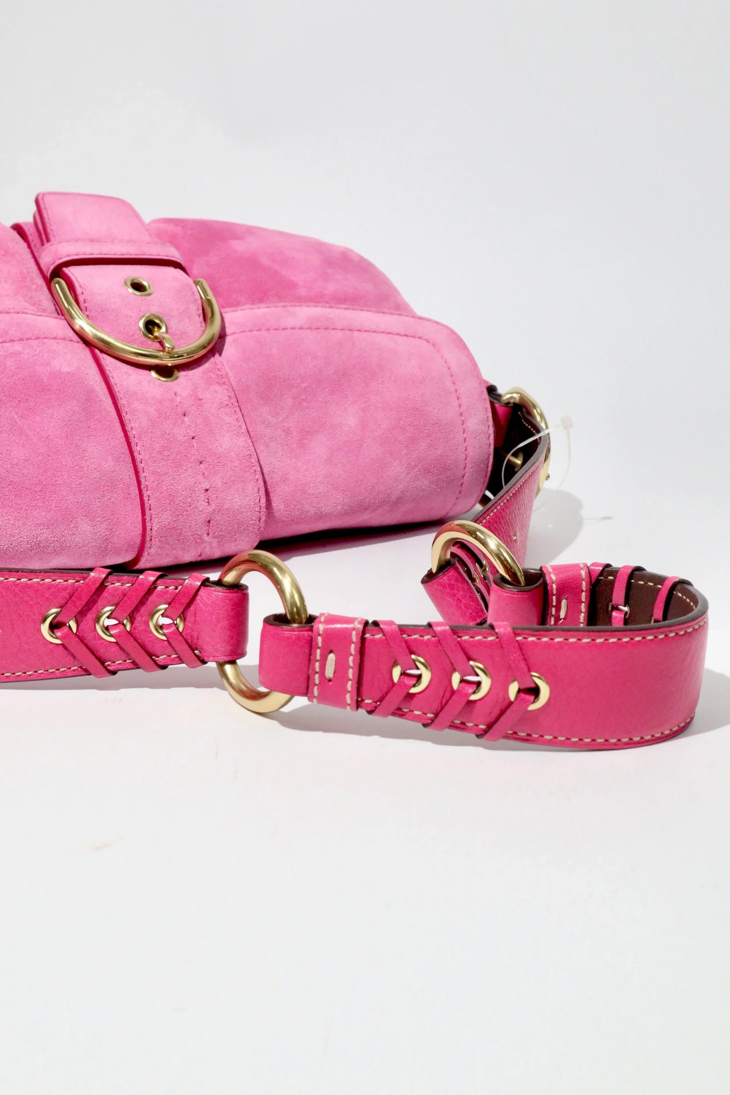 Coach Soho Hot Pink 2004 Suede Vintage Shoulder Bag - Girl Seazon