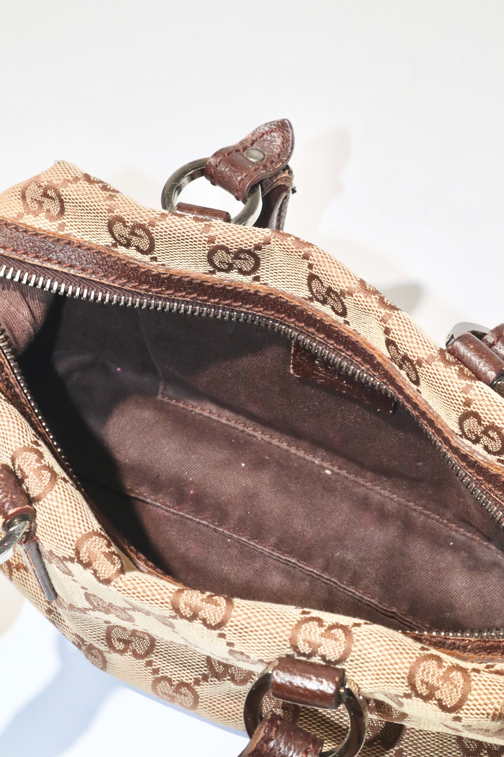 Gucci Vintage GG Canvas Mini Boston Bag - Girl Seazon