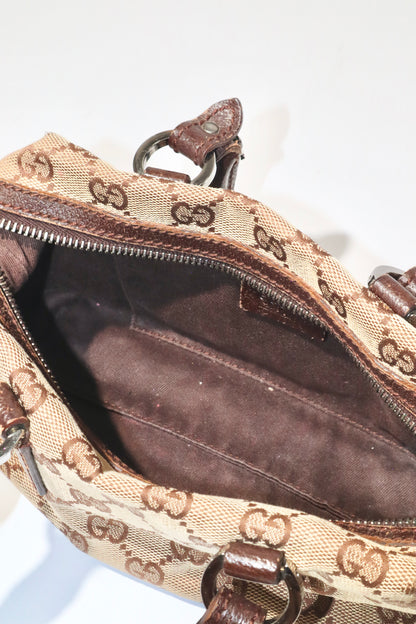 Gucci Vintage GG Canvas Mini Boston Bag - Girl Seazon