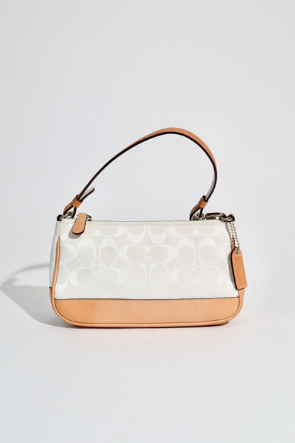 Coach Vintage 2004 Y2K Mini Pouch in White 6094 (Rare Find)