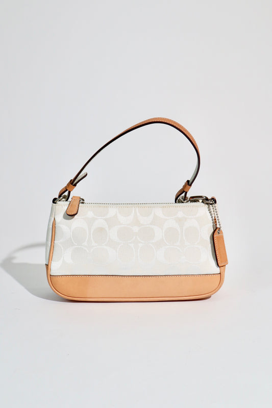 Coach Vintage 2004 Y2K Mini Pouch in White 6094 (Rare Find)
