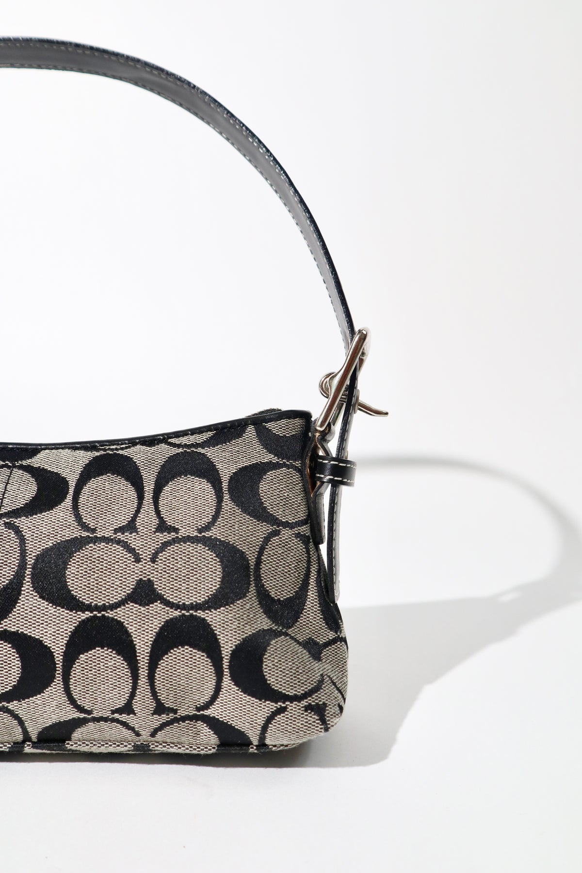 Coach Vintage 2004 Baguette Shoulder Bag in Black/Grey - 6371