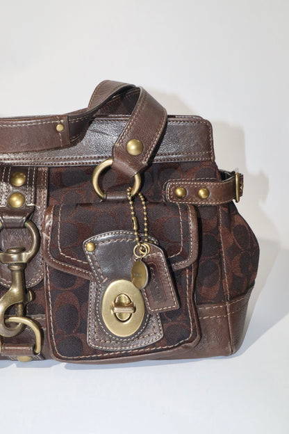 Coach Vintage 2007 Leather Satchel Gardenia in Brown - Girl Seazon