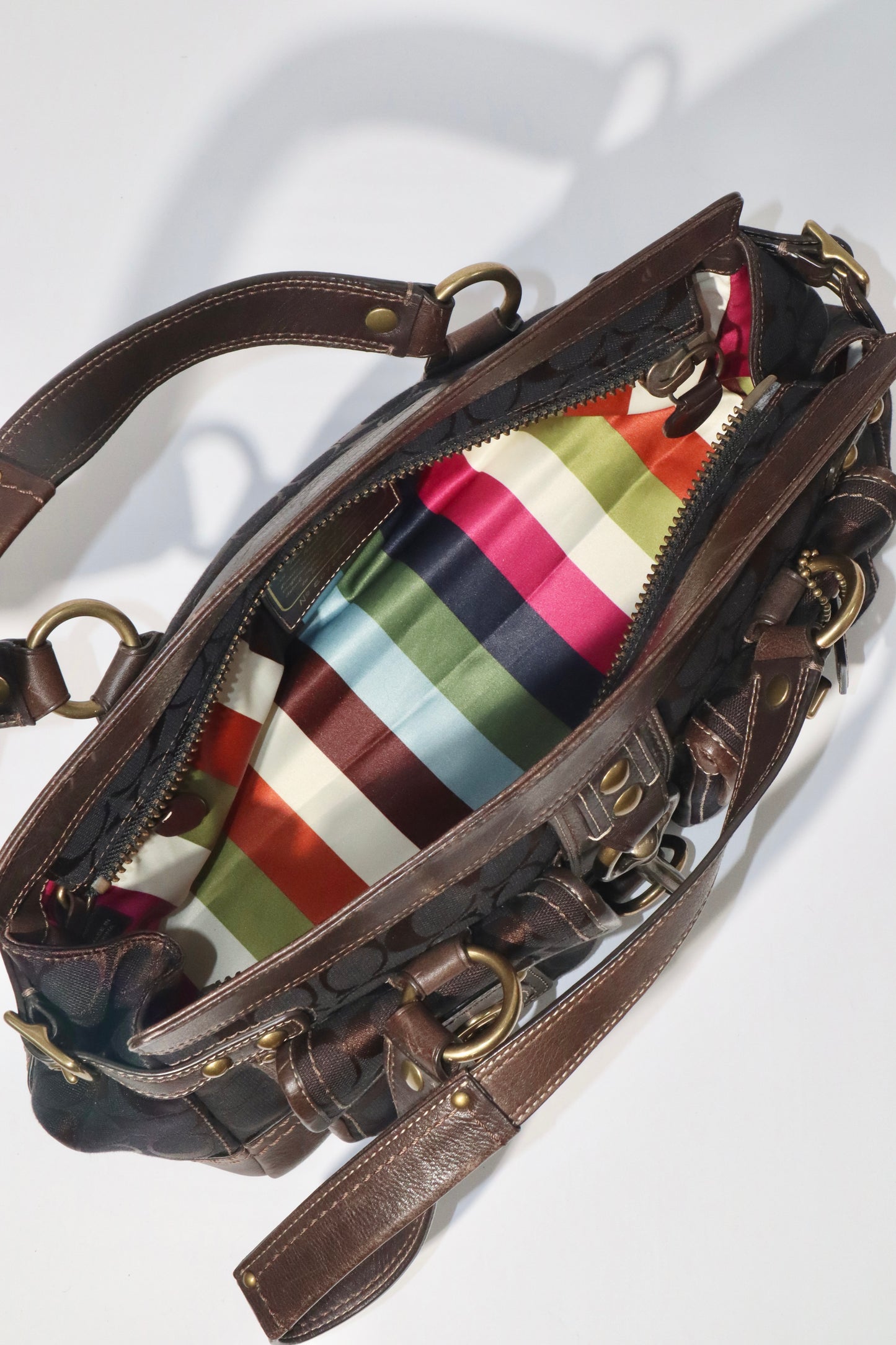 Coach Vintage 2007 Leather Satchel Gardenia in Brown - Girl Seazon