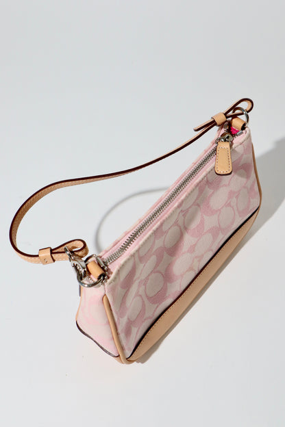 Coach Vintage 2002 Y2K Denim Mini Pouch in Pink 6094 (Rare Find)