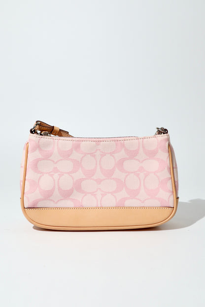 Coach Vintage 2002 Y2K Denim Mini Pouch in Pink 6094 (Rare Find)