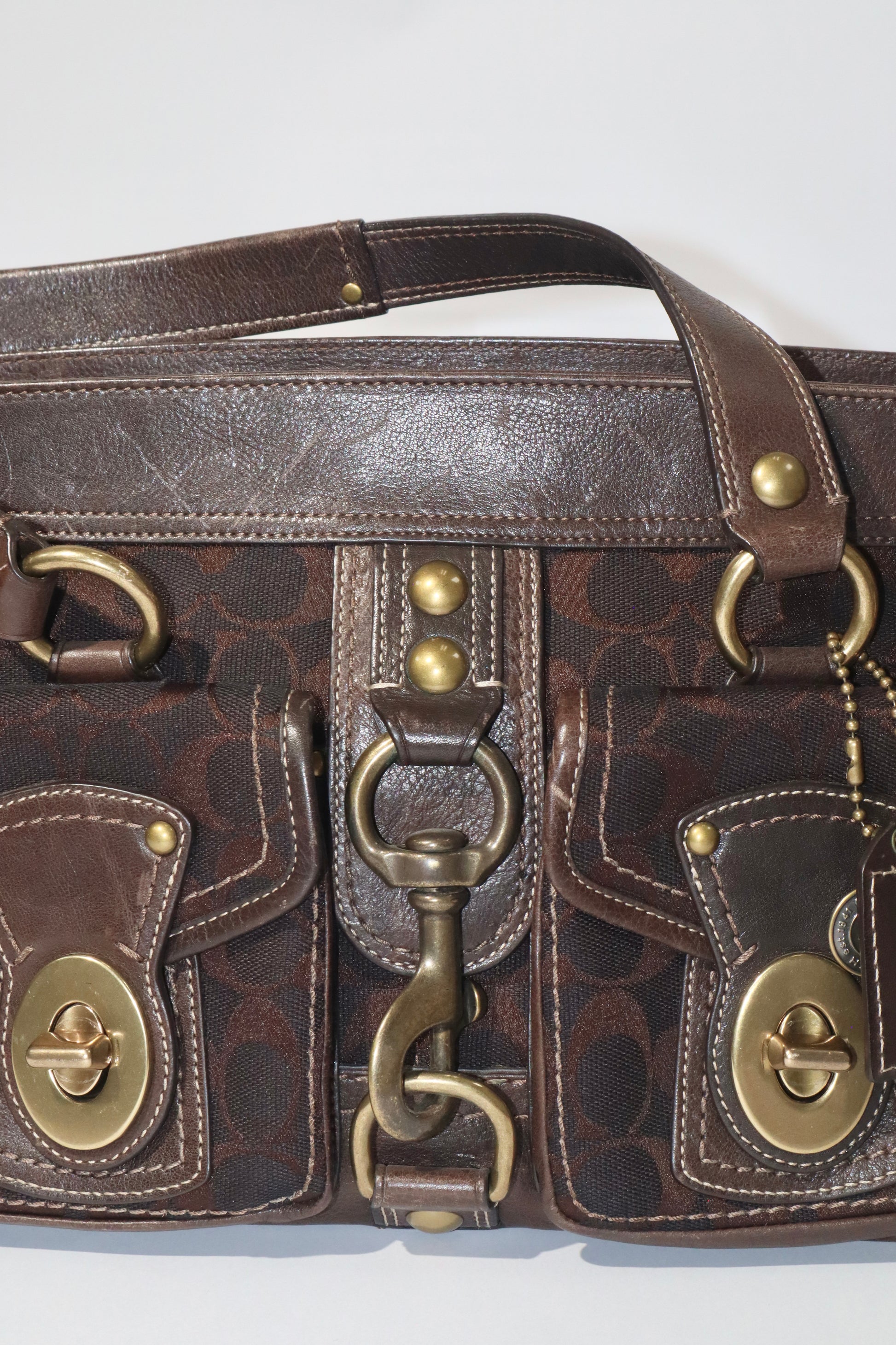 Coach Vintage 2007 Leather Satchel Gardenia in Brown - Girl Seazon