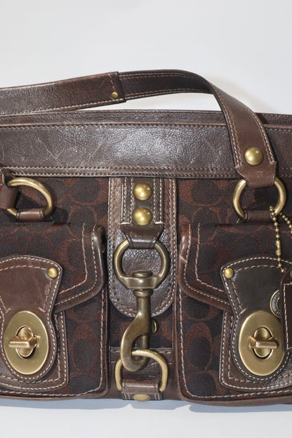 Coach Vintage 2007 Leather Satchel Gardenia in Brown - Girl Seazon