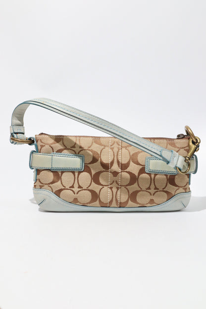 Vintage Coach 2005 Mini Belt Shoulder Bag in Light Blue - Girl Seazon