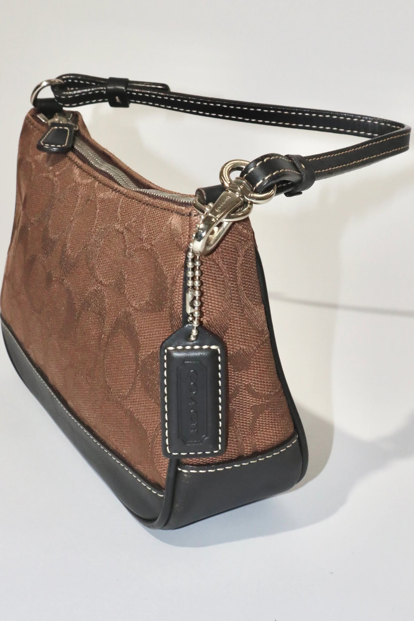 Coach Vintage 2001 Mini Pouch in Chocolate Brown - Girl Seazon
