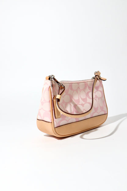 Coach Vintage 2002 Y2K Denim Mini Pouch in Pink 6094 (Rare Find)